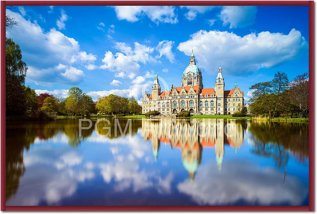 Hannover Rathaus Maschteich von Michael Abid