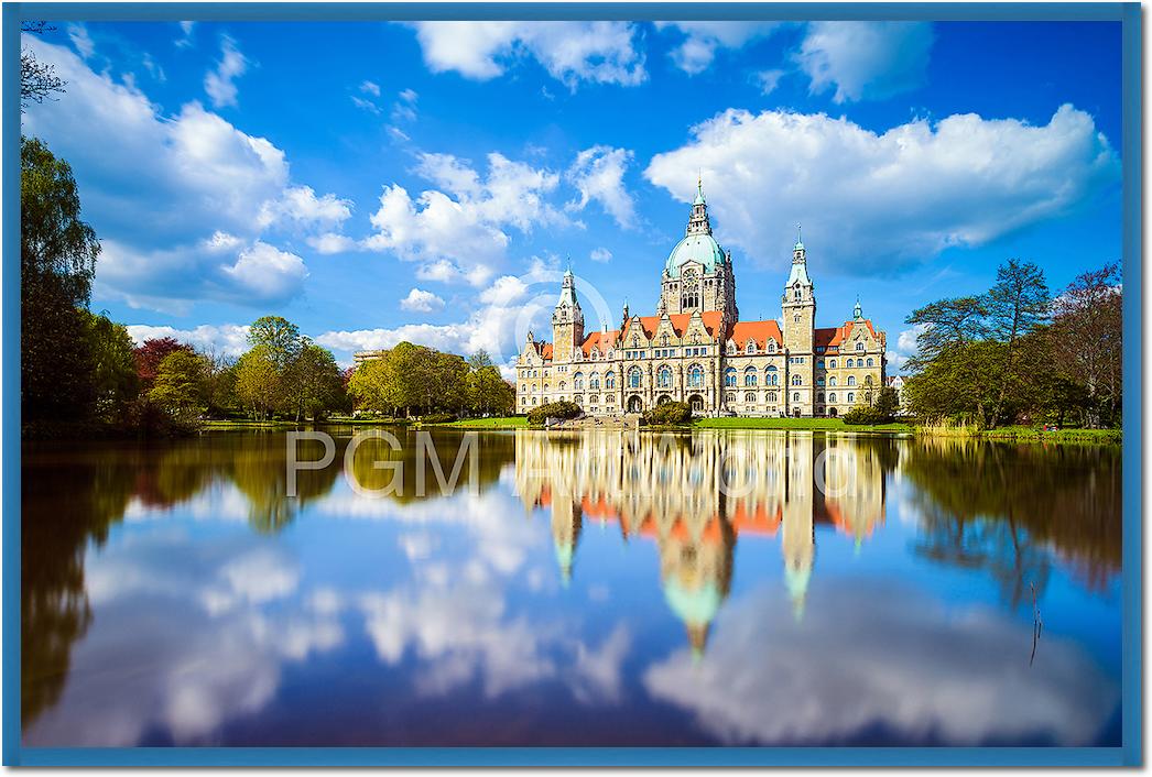 Hannover Rathaus Maschteich von Michael Abid