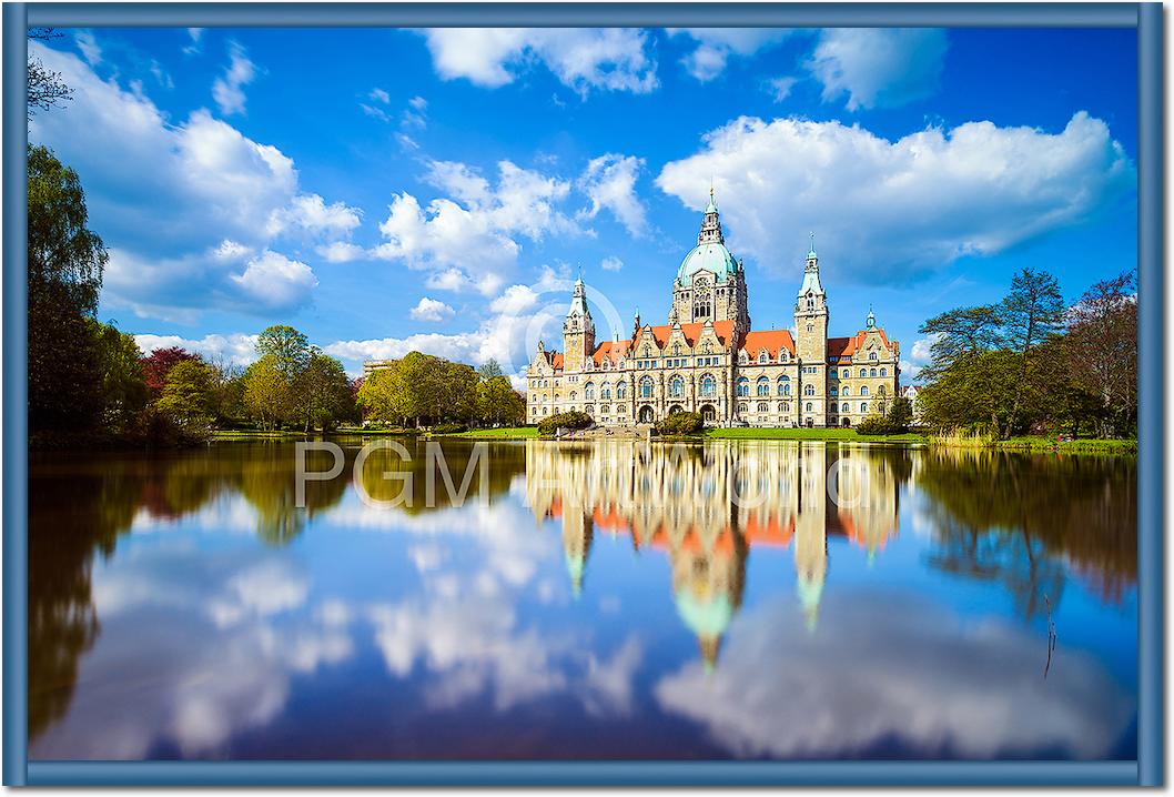 Hannover Rathaus Maschteich von Michael Abid