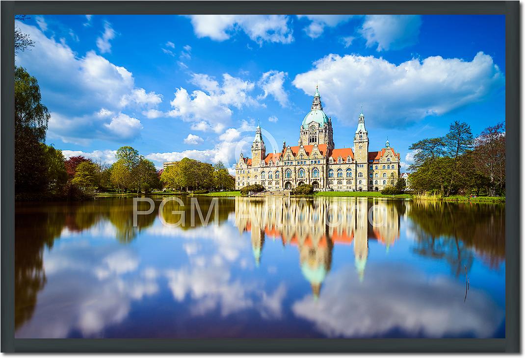 Hannover Rathaus Maschteich von Michael Abid