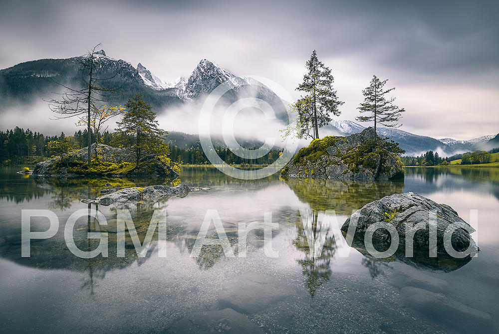 Rainy morning at Hintersee (Bavaria) von Dirk Wiemer